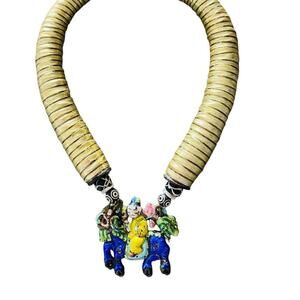 Alex + Lee One-of-a-Kind 1970’s Art Necklace Choker Mid-Century wearable art